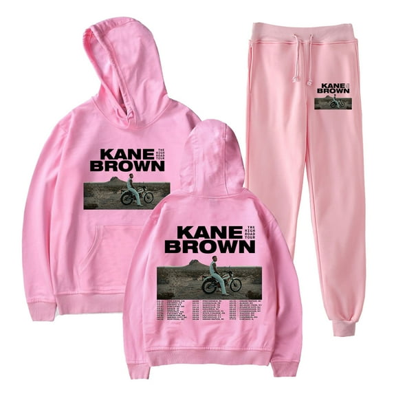 Kane Brown The High Road Tour 2025 Sweatsuit Fashion Hoodies 2 Piece Suit Hip Hop Sets