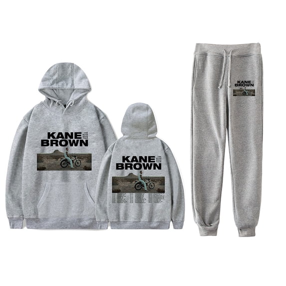 Kane Brown The High Road Tour 2025 Sweatsuit Fashion Hoodies 2 Piece Suit Hip Hop Sets