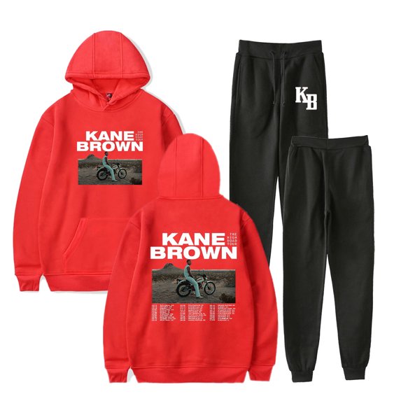 Kane Brown The High Road Tour Merch Hoodies Jogger Pants Winter Women Men Fashion Streetwear Set