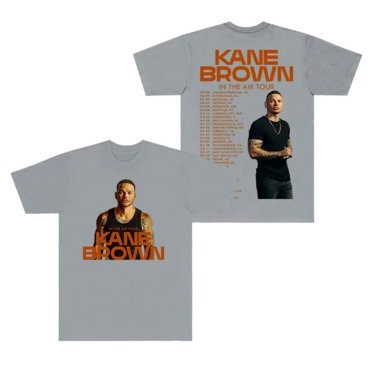 Kane Brown In The Air Tour 2024 T-shirt Hip Hop Short Sleeve Unique Men