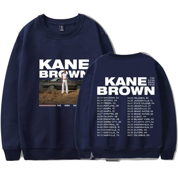 Kane Brown merch 2025 The High Road Tour sweatshirt crewneck long sleeve sweatshirt men/women pullover