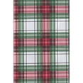 thumbnail image 1 of Kane Holiday PEVA Vinyl Tablecloth, Red and Green Tartan Plaid,  Flannel Backed 60 inches, 1 of 7