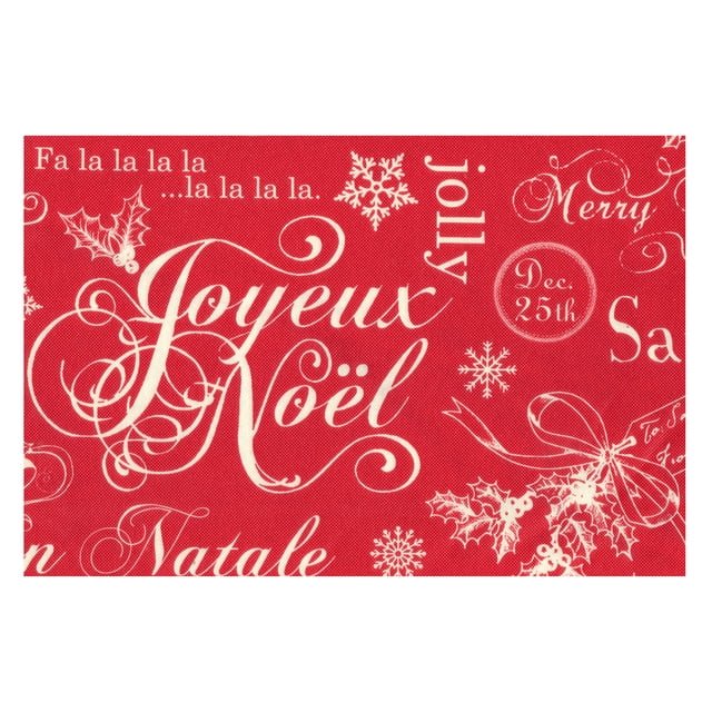 Kane Home Elegant Holiday Christmas Scroll Vinyl Tablecloth, 52" x 70"