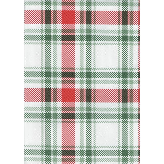 Kane Home Holiday Heritage Plaid PEVA Vinyl Flannel Back Tablecloth 52" x 70" Rectangle