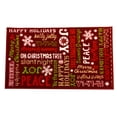 thumbnail image 1 of Kane Home Holiday Kitchen Mat, Nylon Rug, 18 x 30 inches, Multicolor, Happy Holidays, 1 of 6