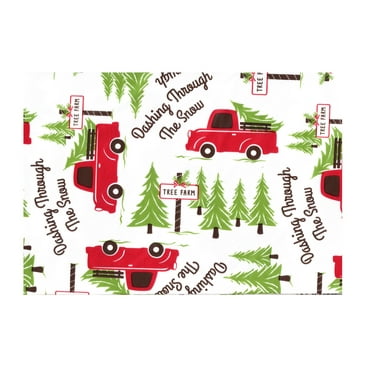 Kane Home Rustic/Lodge Christmas Seasonal Vinyl Tablecloth, 52 x 70