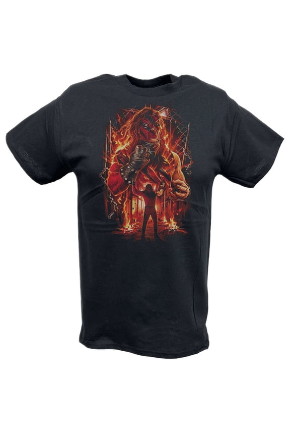 Kane The Big Red Machine Fireball Black T-shirt