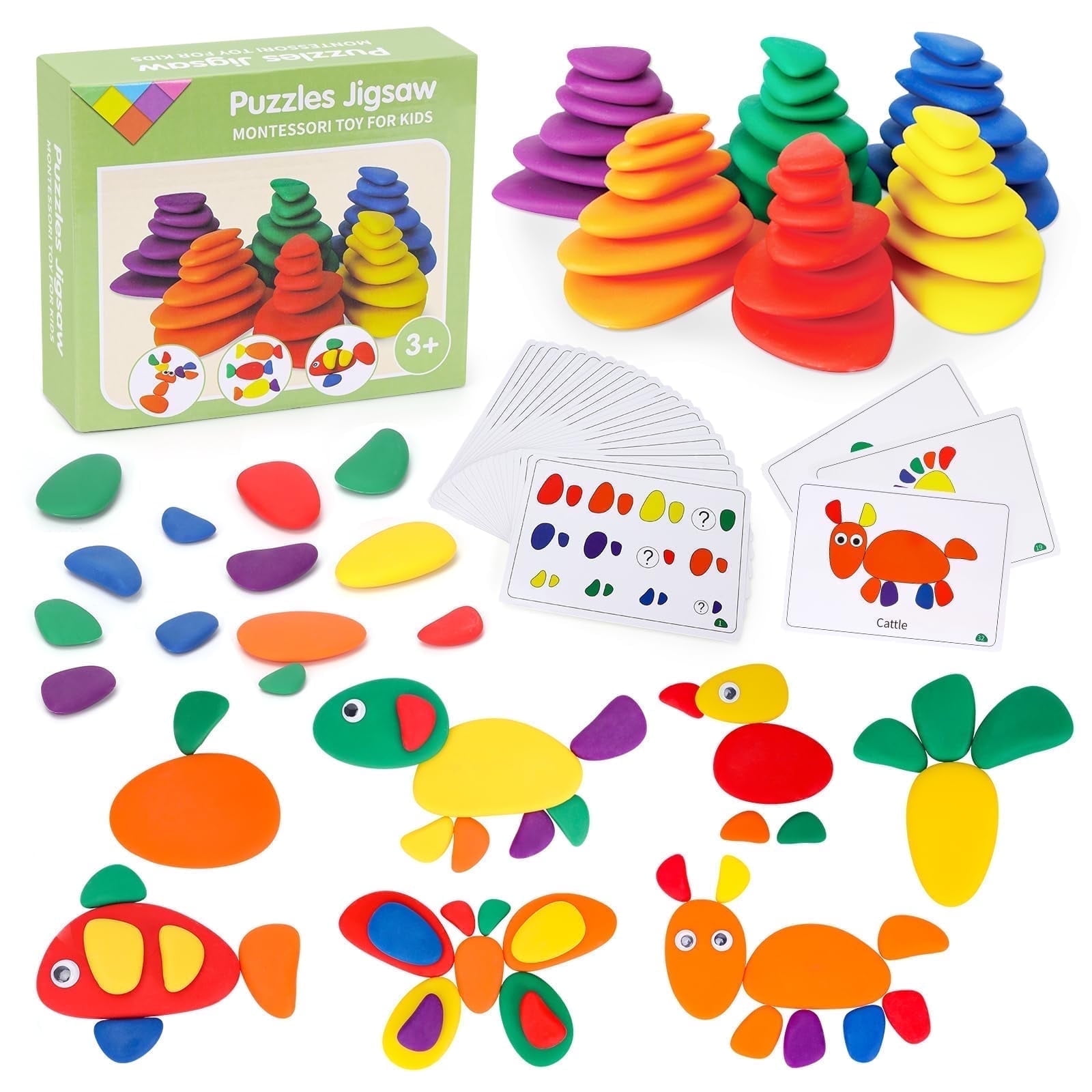 Kanecdo Puzzles Jigsaw for Boy Girl Age 3: Easter Montessori Toys