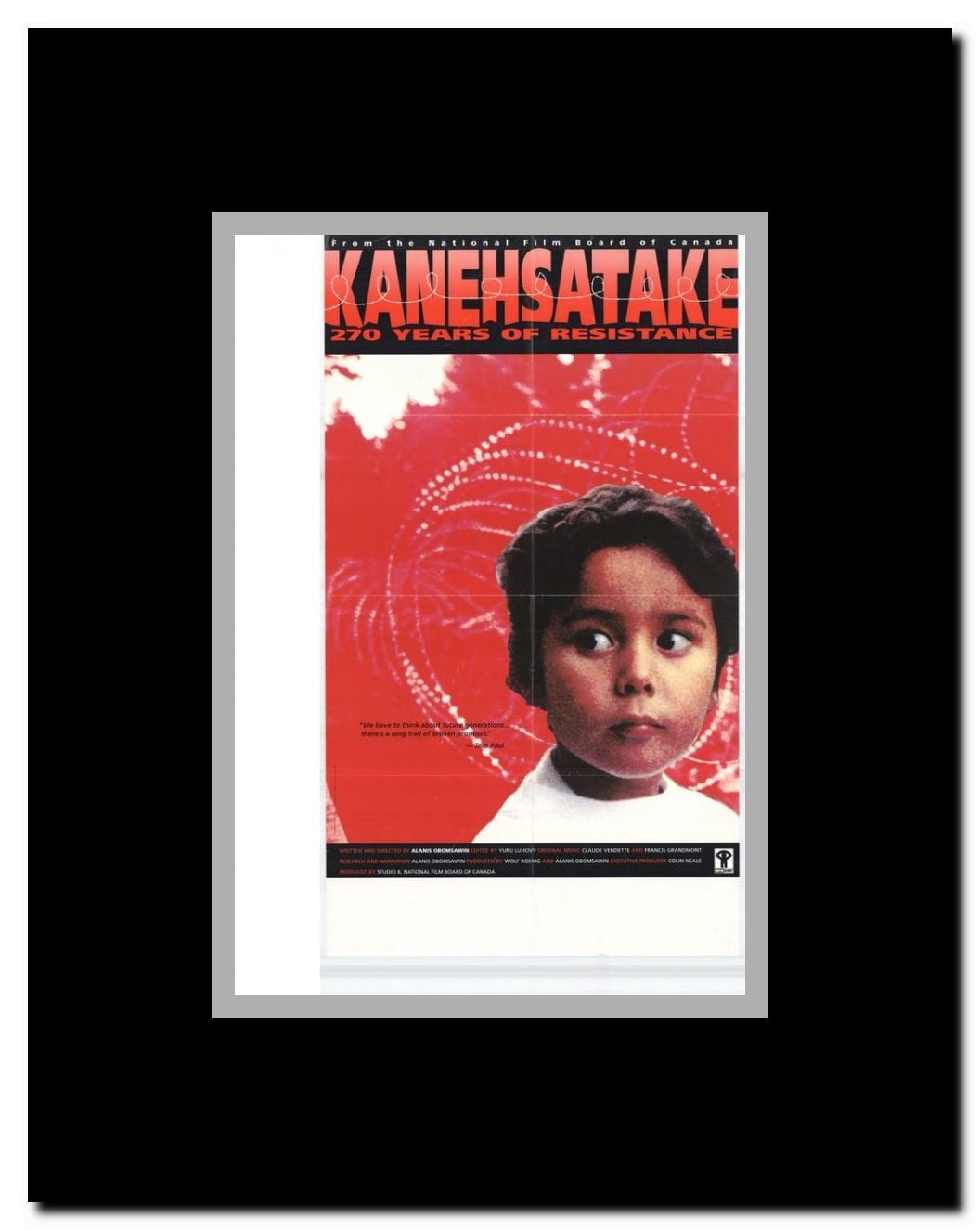 Kanehsatake Framed Movie Poster
