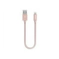 thumbnail image 1 of Kanex Premium DuraBraid Lightning ChargeSync Cable - 6 in/15 cm Rose Gold, 1 of 2