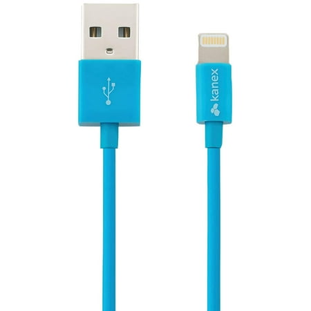 Kanex - Apple MFi Certified 4' Lightning-to-USB Charge-and-Sync Cable - Blue