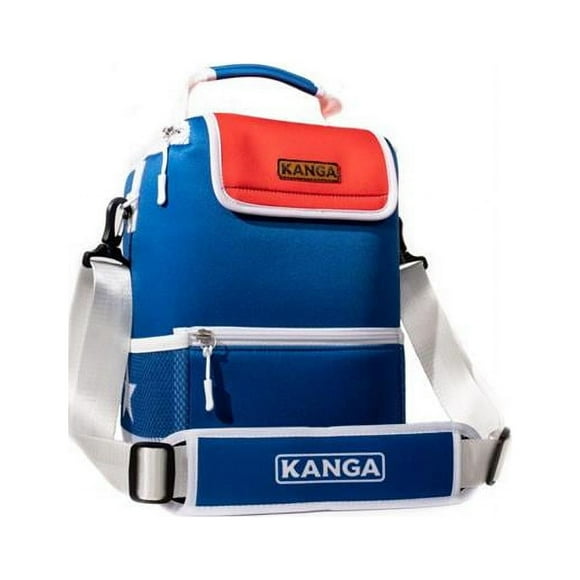 Kanga 8075611 12 Can Soft Sided Cooler&#44; Blue & Red