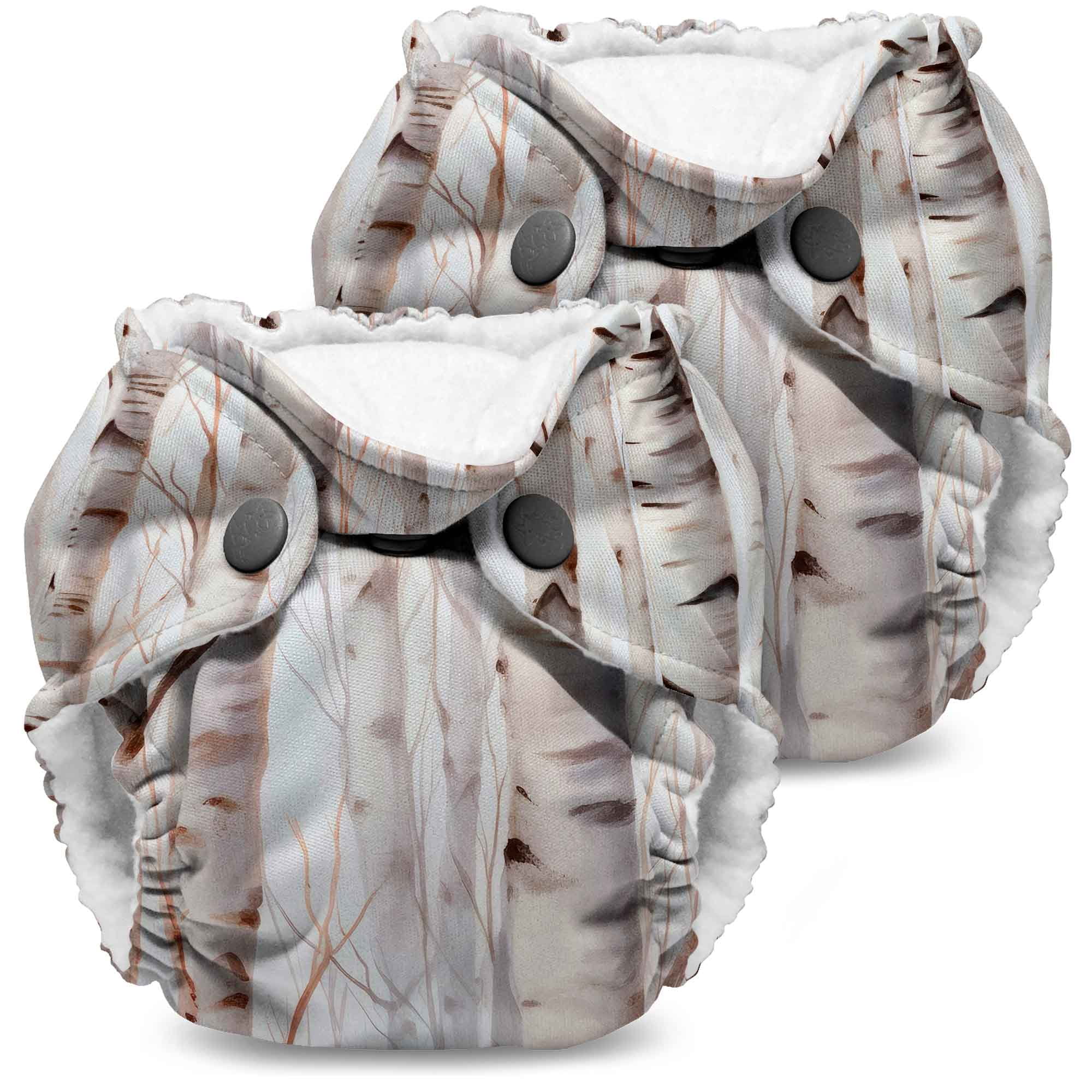 Kanga Care Lil Joey Newborn All in One AIO Cloth Diaper (2pk) Aspenglow 4-12lbs