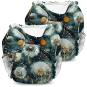 Kanga Care Lil Joey Newborn All in One AIO Cloth Diaper (2pk) Wanderpappus 4-12lbs