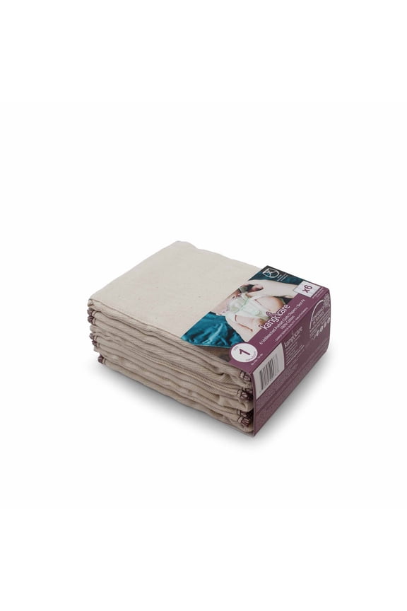 Reusable Unbleached 100% Cotton Prefold Cloth Diapers (6pk) - Size 1 : Newborn