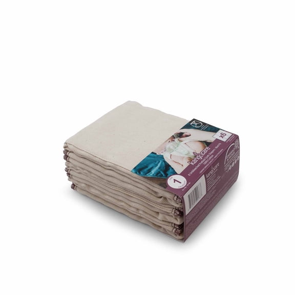 Kanga Care Reusable Unbleached 100% Cotton Prefold Cloth Diapers (6pk) - Size 1 : Newborn