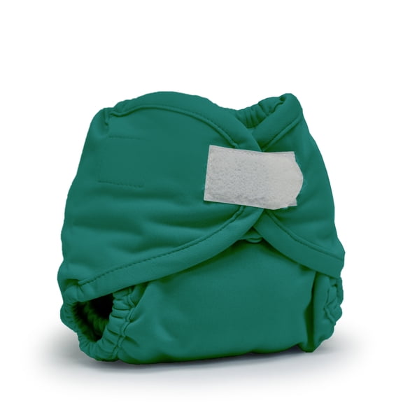 Kanga Care Rumparooz Double Leg Gusset Reusable Cloth Diaper Cover Newborn Aplix Peacock 4-15lbs