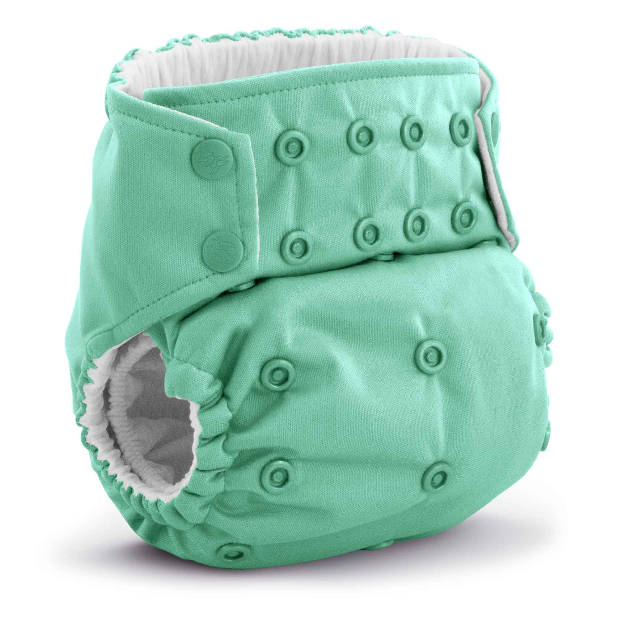 Kanga Care Rumparooz G3 AWJ Cloth Diaper Reusable One Size Pocket Diaper Patented Inner Double Gusset 2 pcs Microfiber Insert Soaker (6-55+ lbs) - Sweet