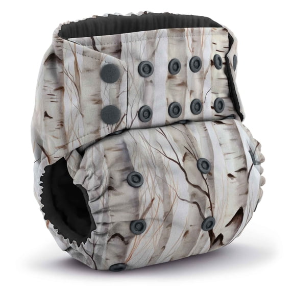 Kanga Care Rumparooz G3 OBV Cloth Diaper Reusable One Size Pocket Diaper with patented Inner Double Gusset 2 pcs Bamboo Rayon Insert Soaker | Aspenglow (6-55+ lbs)