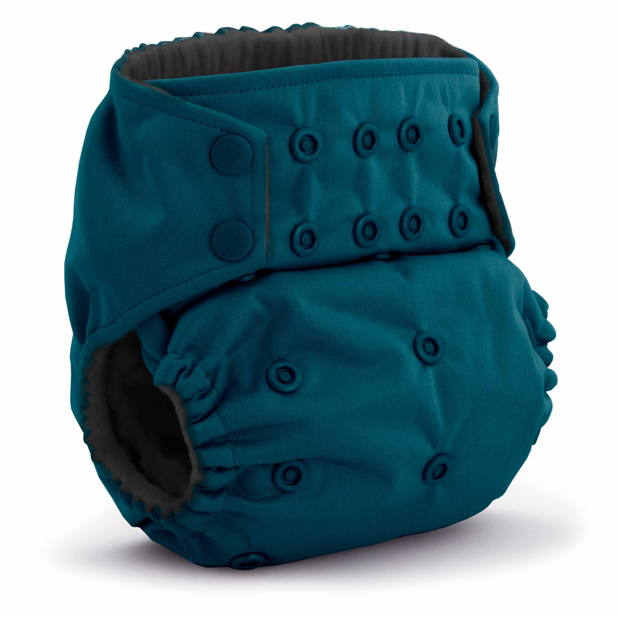 Kanga Care Rumparooz G3 OBV Cloth Diaper Reusable One Size Pocket Diaper with patented Inner Double Gusset 2 pcs Bamboo Rayon Insert Soaker | Caribbean (6-55+ lbs)