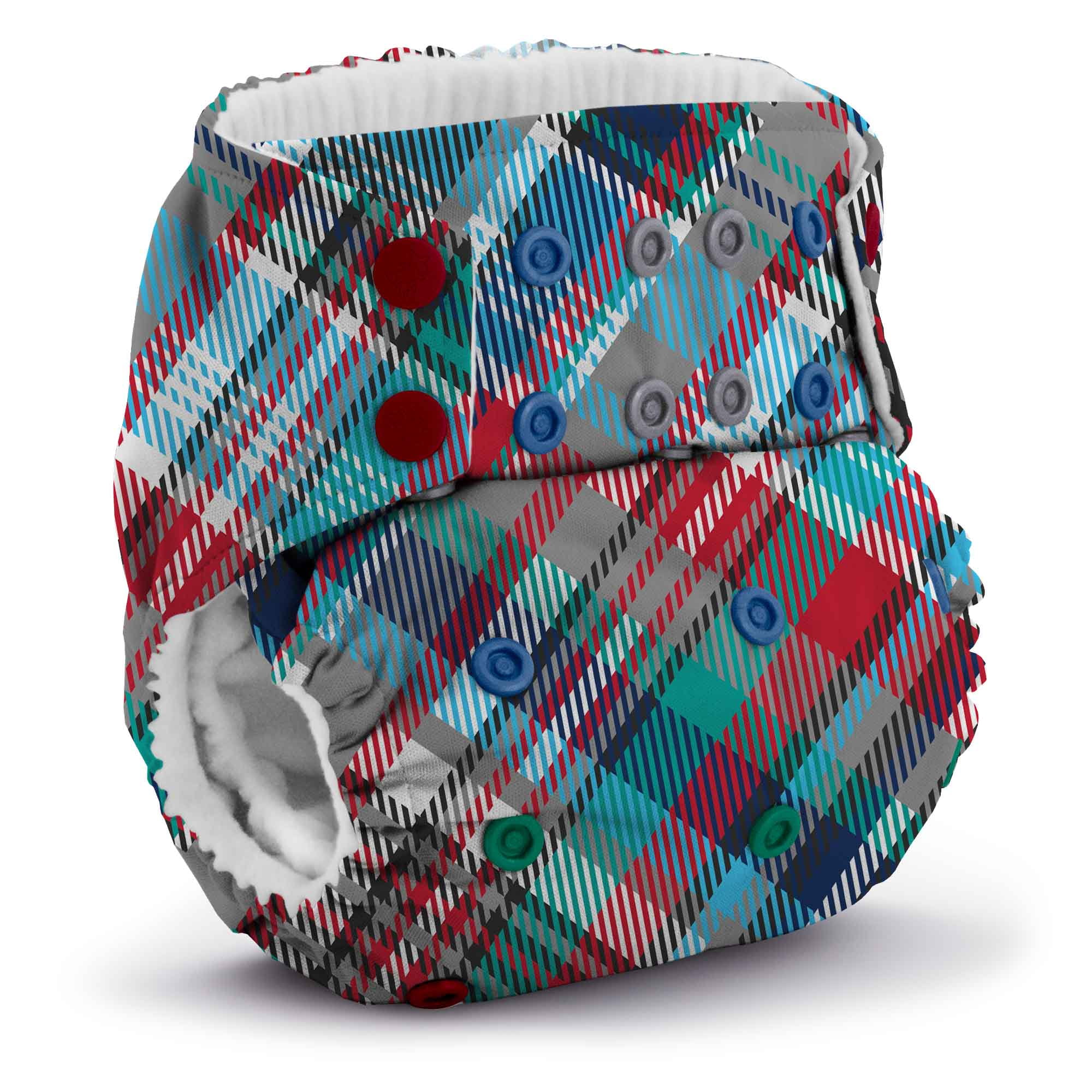 Kanga Care Rumparooz G3 Stay Dry Cloth Diaper Reusable One Size Pocket Diaper Patented Inner Double Gusset 2 pcs Microfiber Insert Soaker (6-55+ lbs) - Billy