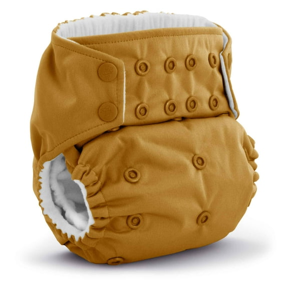Kanga Care Rumparooz G3 Stay Dry Cloth Diaper Reusable One Size Pocket Diaper Patented Inner Double Gusset 2 pcs Microfiber Insert Soaker (6-55+ lbs) - Honey