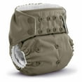 thumbnail image 1 of Kanga Care Rumparooz G3 Stay Dry Cloth Diaper Reusable One Size Pocket Diaper Patented Inner Double Gusset 2 pcs Microfiber Insert Soaker (6-55+ lbs) - Pebble, 1 of 9