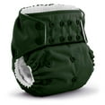thumbnail image 1 of Kanga Care Rumparooz G3 Stay Dry Cloth Diaper Reusable One Size Pocket Diaper Patented Inner Double Gusset 2 pcs Microfiber Insert Soaker (6-55+ lbs) - Pine, 1 of 9