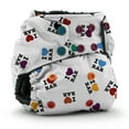 thumbnail image 1 of Kanga Care Rumparooz OBV Cloth Diaper Reusable One Size Pocket Diaper with patented Inner Double Gusset 2 pcs Bamboo Insert Soaker | I LOVE RAR (6-40+ lbs), 1 of 8