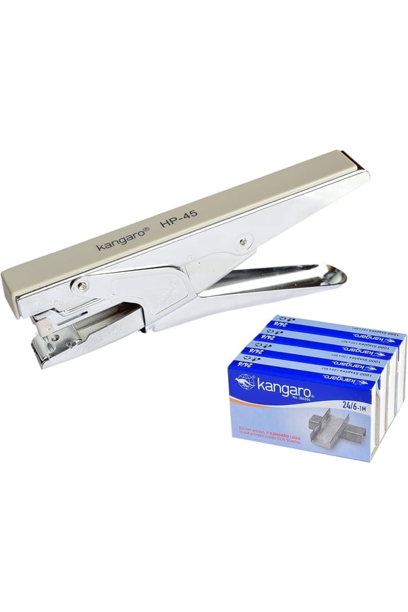 HP-45 Desk Essentials All Metal Stapler, Sturdy & Durable, 24/6 Staples, Pack of 1