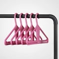 thumbnail image 1 of Kangaroo 100% Recycled High-Strength Clothing Hanger, Pinkity 5-Pack - Shirt, Pants, Jacket, 1 of 6