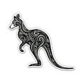thumbnail image 1 of Kangaroo - 5" Vinyl Sticker - For Car Laptop I-Pad - Waterproof Decal, 1 of 1