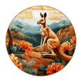 thumbnail image 1 of Kangaroo 6PCS Round Microfiber Leather Coasters, 11x11 cm/4.3x4.3 in, Drink Mats for Table, Set of 6 Absorbent Coasters for Drinks, 1 of 6