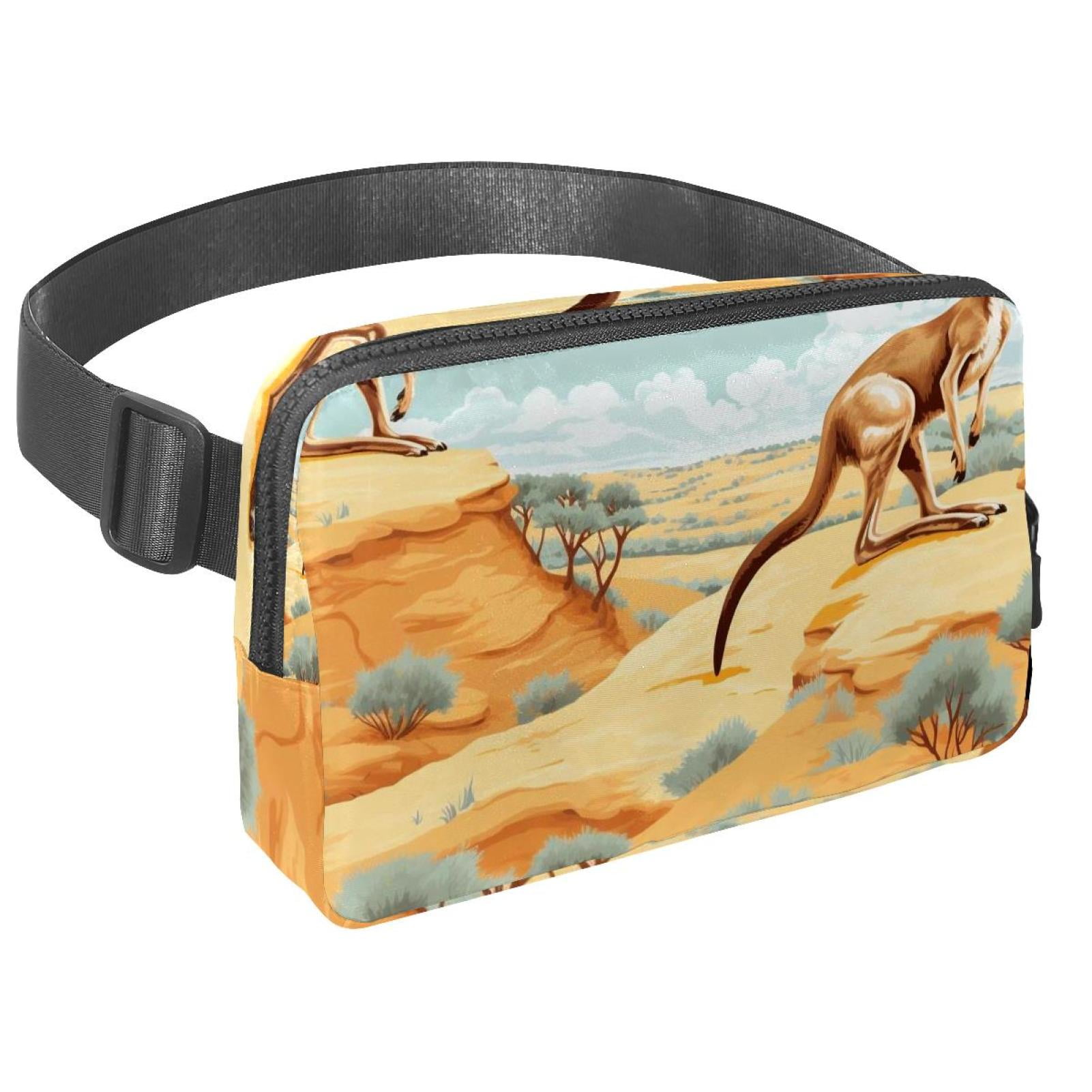 Kangaroo Adjustable Lightweight Waist Packs Fanny Packs Money Belt with