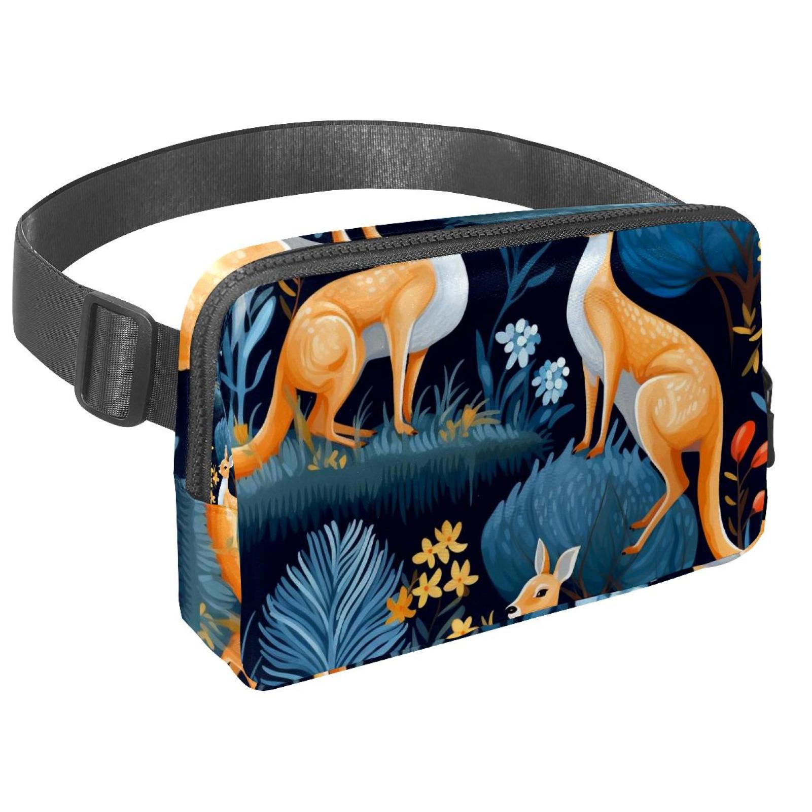 Kangaroo Adjustable Lightweight Waist Packs Fanny Packs Money Belt with