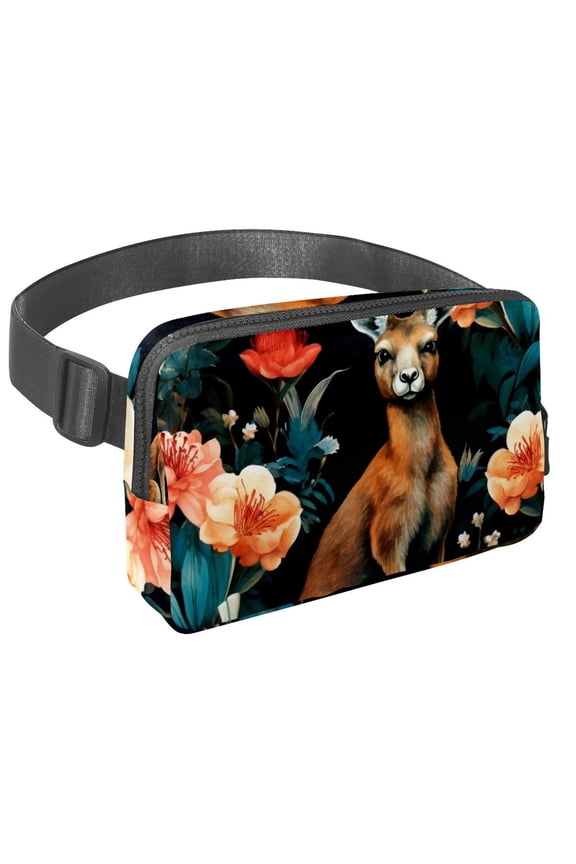 Kangaroo Adjustable Lightweight Waist Packs Fanny Packs Money Belt with Extension Strap Unisex