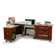 Kangaroo Aussie II Sewing Cabinet and Table with Lift, 2 Finishes