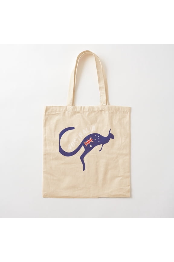 Kangaroo Australia Kangaroo Canvas Tote Bags, Reusable Shopping Bag