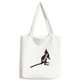 thumbnail image 1 of Kangaroo Black And White Animal Tote Canvas Bag Shopping Satchel Casual Handbag, 1 of 3