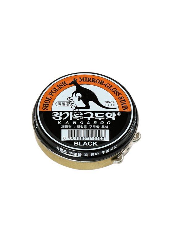 Black Shoe Polish Premium Leather Boot & Shoe Polish, Mirror Gloss Shine, Professional Leather Care, Made in Korea