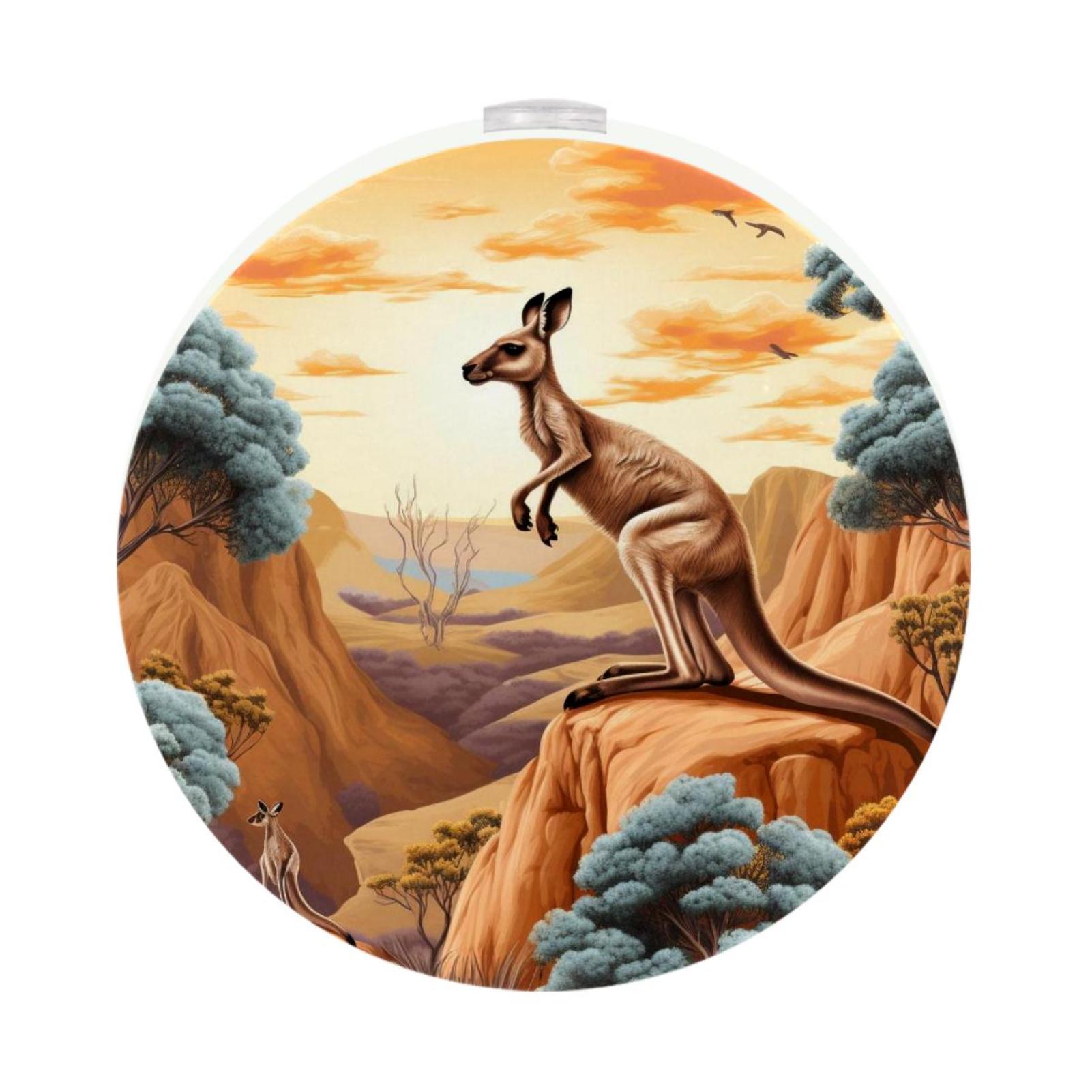 Kangaroo Led Rings Kangaroo Bright and Compact LED Round Night Light - Set of 2, Energy ...