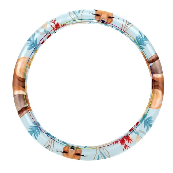 Kangaroo Car Wheel Covers, Steering Wheel Covers, Car Wheel Cover 14.5 Inch Printing PVC Leather Auto Accessories