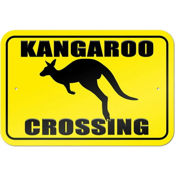 Kangaroo Crossing Sign