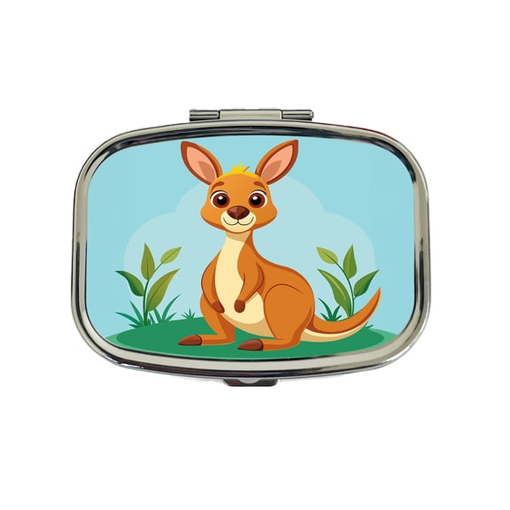 Kangaroo Cute Small Travel Handbag Pill Box Case