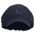 thumbnail image 1 of Kangaroo Embrodiered Cotton Elastic Newsboy Cap - Navy OSFM, 1 of 5