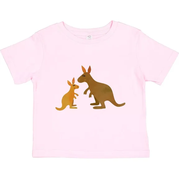 Kangaroo Family Toddler T-Shirt Mom Australian Animals Cute Child Kid Baby Clothing, Cute Baby Shirt, TODDLER SHORT SLEEVE TEE BELLA CANVAS 3001T