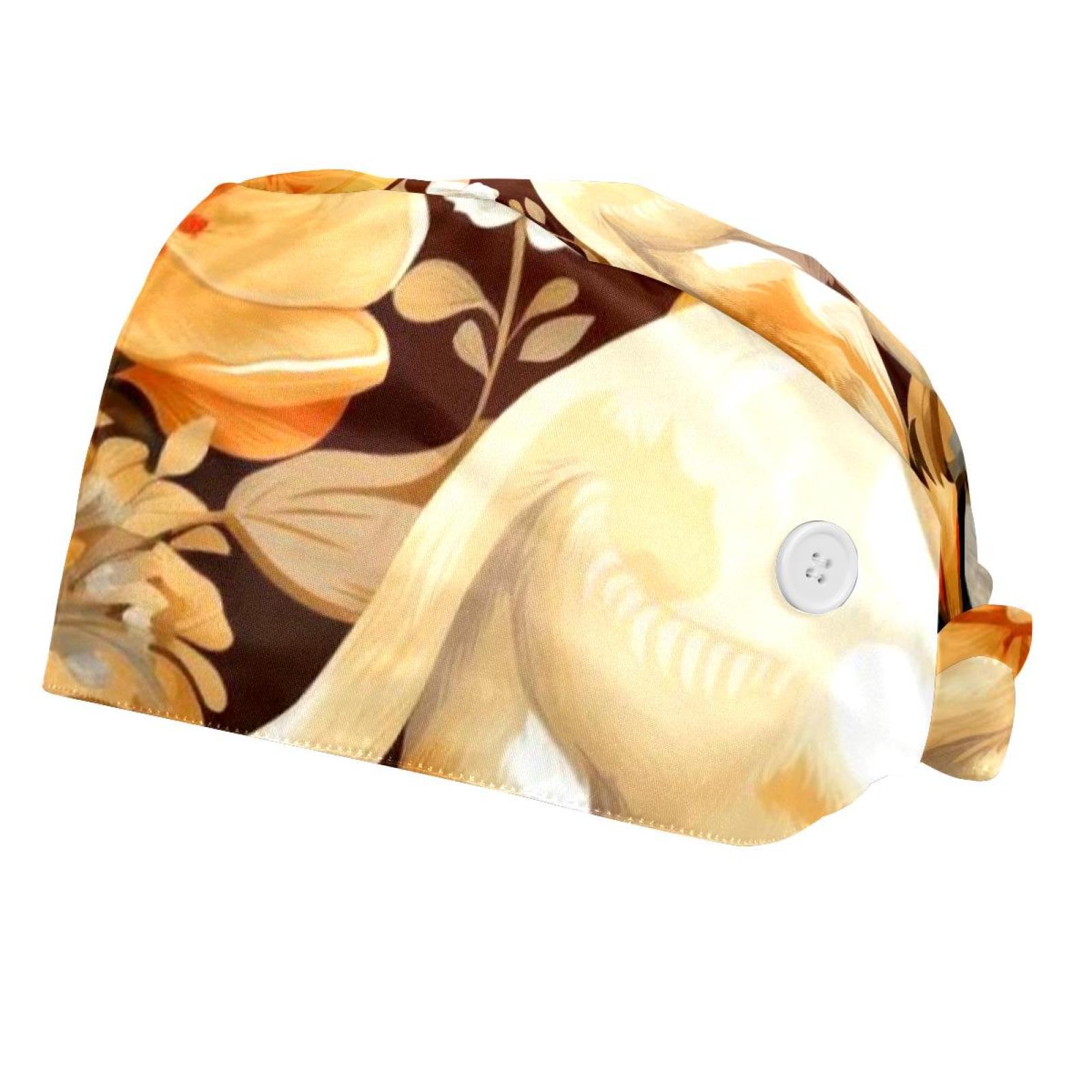 GUOER Bouffant Cap Aus Baumwolle – Verstellbare Mütze Für Küche, Sport & Arbeit