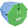 thumbnail image 1 of Kangaroo Hoppers 24" x 26" Gymnastics Octagon Tumbling Mat with Carrying Handles for Home Gym Exercise (Blue/ Green), 1 of 8