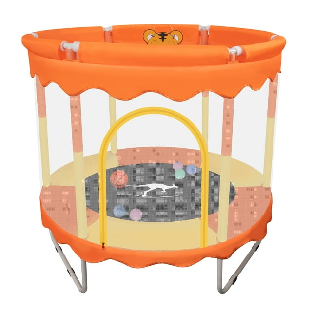 Kangaroo Hoppers 48" Mini Exercise Trampoline for Kids, Indoor Gym with