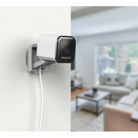 Kangaroo Indoor + Outdoor Camera with 2 Way Audio, On-Demand Livestream & Night Vision
